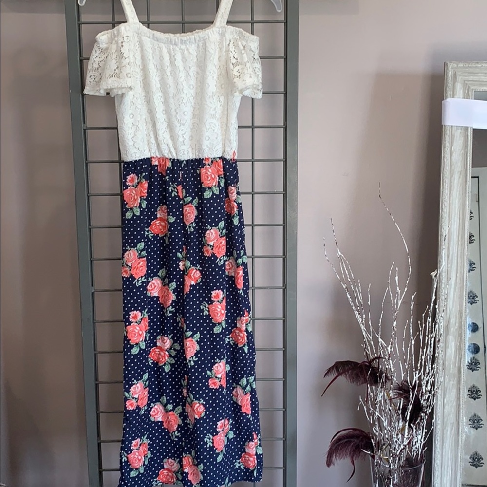 (PRE-LOVED) GIRLS FLORAL JUMPSUIT💖